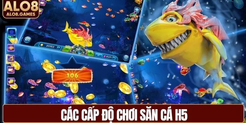 Các cấp độ chơi săn cá H5