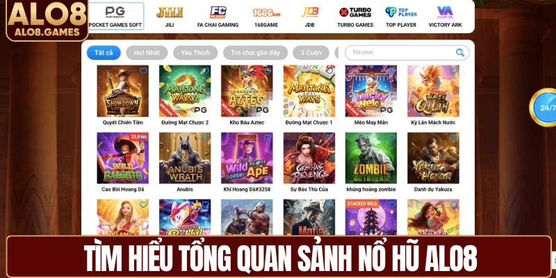 Tìm hiểu tổng quan sảnh nổ hũ ALO8